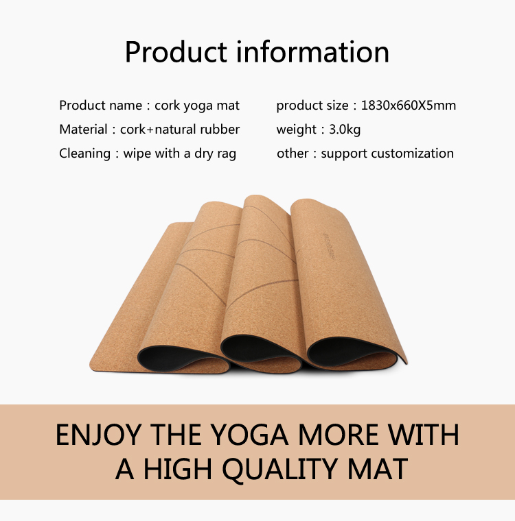 tapis de yoga en liège et caoutchouc