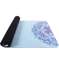 tapis de yoga en daim en caoutchouc
