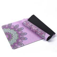 tapis de yoga en daim en caoutchouc
