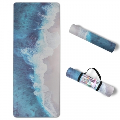 tapis de yoga en daim givré
